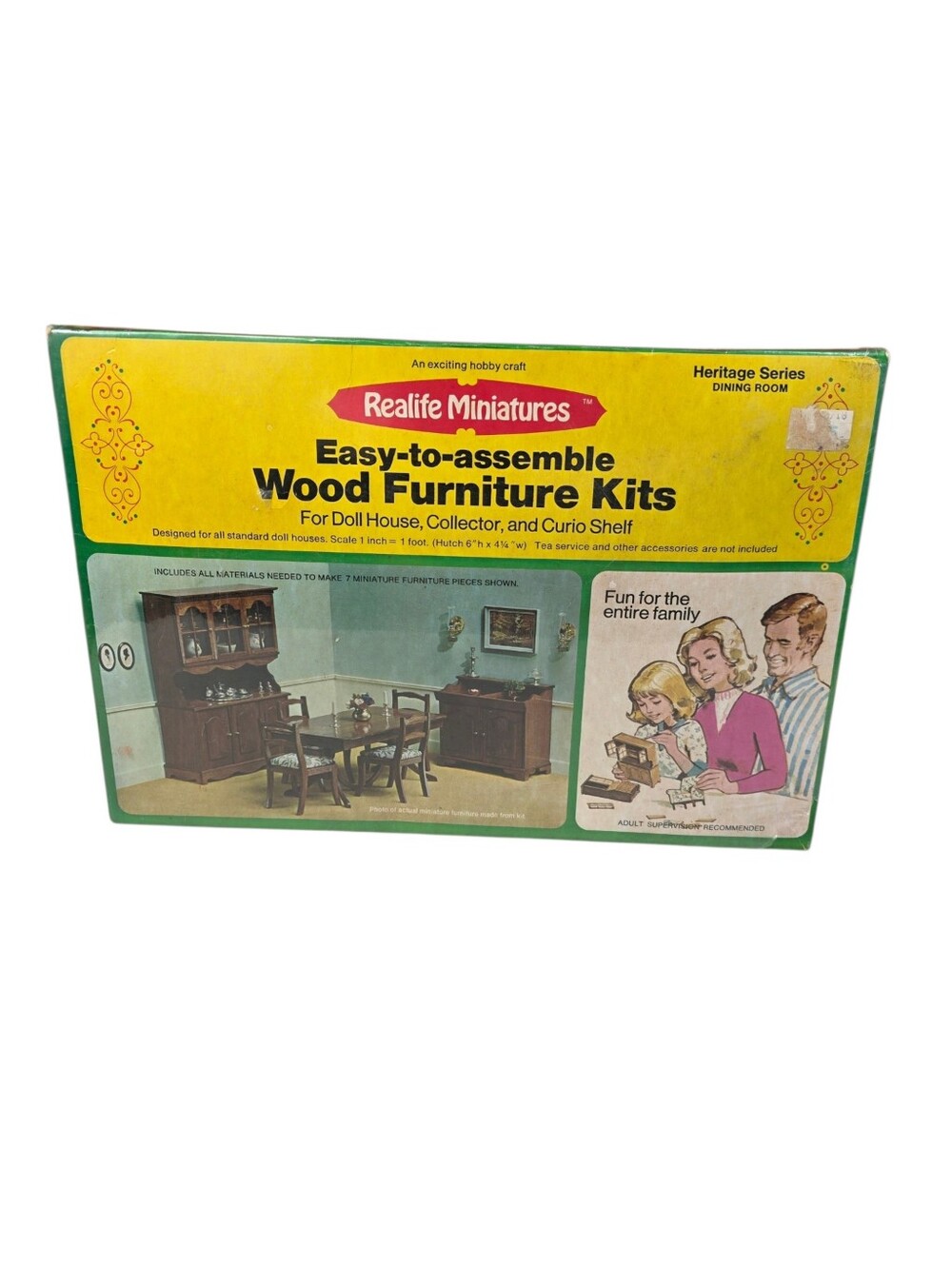 REALIFE MINIATURES HERITAGE SERIES DINING ROOM DOLL HOUSE WOOD FURNITURE SEALED